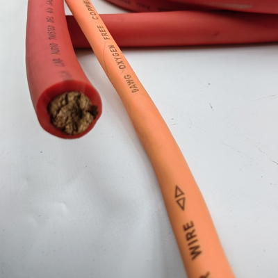 Araba Ses Gücü Kablosu 1/0 AWG GA Gauge Araç Zemini için Esnek Şeffaf PVC Ceket