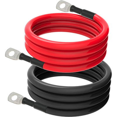 PVC Ceket Bakır Araba Ses Gücü Kablosu 1/0 2 4 6 AWG Ölçüm Batarya Kablosu
