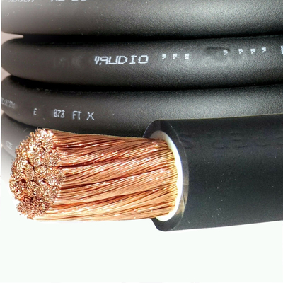 CCA Şef Araç Ses Yer Güç Kablosu Şeffaf PVC Ceket Üst Flex 4 AWG Ölçüm