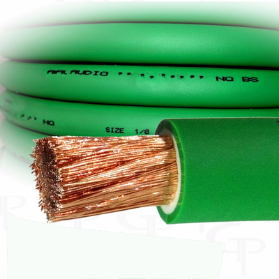 CCA Şef Araç Ses Yer Güç Kablosu Şeffaf PVC Ceket Üst Flex 4 AWG Ölçüm