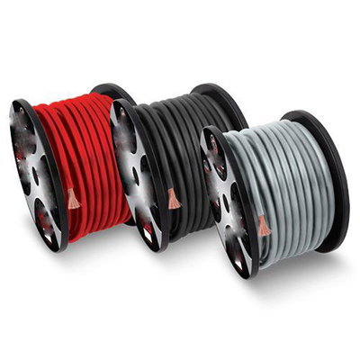 CCA Şef Araç Ses Yer Güç Kablosu Şeffaf PVC Ceket Üst Flex 4 AWG Ölçüm