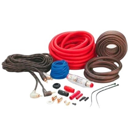 1128 Standart 4 Gauge OFC CCA Tam Güçlendirici Kurulum Kablolama Amp Kit Araç Ses