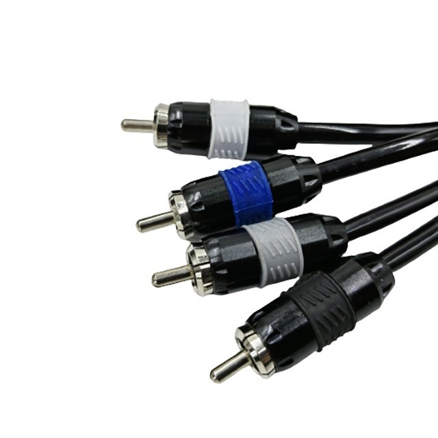 Yumuşak PVC Ceket Bakır RCA Kablosu Herhangi Bir Renkte OFC Yöneticiyle