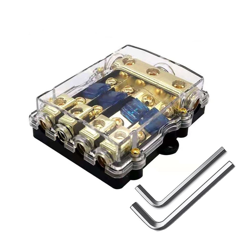 Araç Tekne Ses Sistemi Altın Kaplama Bağlayıcıları için Kompakt 12V Mini ANL AFS Sigorta Sahibi