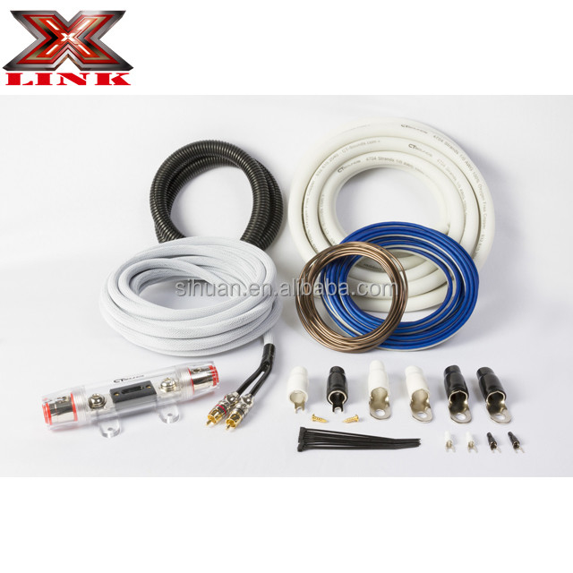 0 2 4 8 Gauge Sub Car Audio Amplifier Kablolama Kits 1500 2500 3000 Watt Malzemelerle