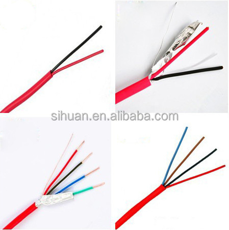 Kalınlaştırılmış CCA 18 AWG 2/C Katı FPLR Yangın Alarmı Kablosu 1000 Ft Kırmızı Bakır Kondüktör Koruma