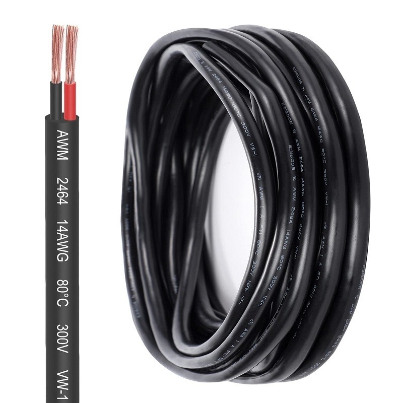 LED bant aydınlatma ve otomotiv için 14 Gauge 2/3 Stranded Copper Conductor PVC Kablo