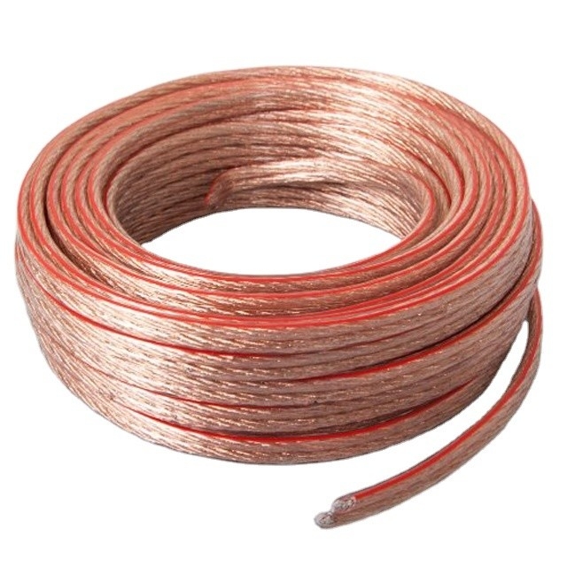 Korunmasız Şeffaf Hoparlör Kablosu 3.0x6.0mm Dış Diametresi Olağanüstü Ses için