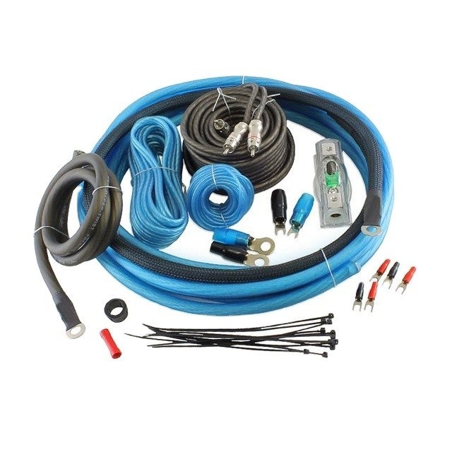 Araç Amplifier Kablolama Kurulum Kitleri için Kadın-Kadın Ses Kabloları ve 4GA RCA Kablosu