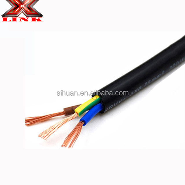 Stranded Conductor Ev Aygıtı Elektrik Tel 14 ga x4c 18awg x3c Siyah veya Beyaz