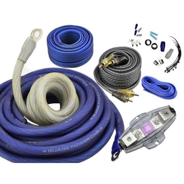 Düşük Voltajlı Stranded Conductor 8ga 4ga 0ga 2ga Amplifier Kablolama Kits