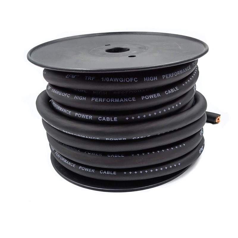 1/0 AWG Oversize Gauge 4/0 GA Araç Ses OFC Güç Kablosu Yumuşak Dokunma Esnek PVC Ceket