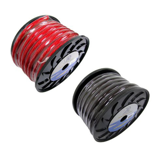 Yumuşak PVC Ceket Süper Yumuşak Esnek Dondurulmuş 0ga Araba Amp Güç Kablosu Herhangi Bir Renkli Tel